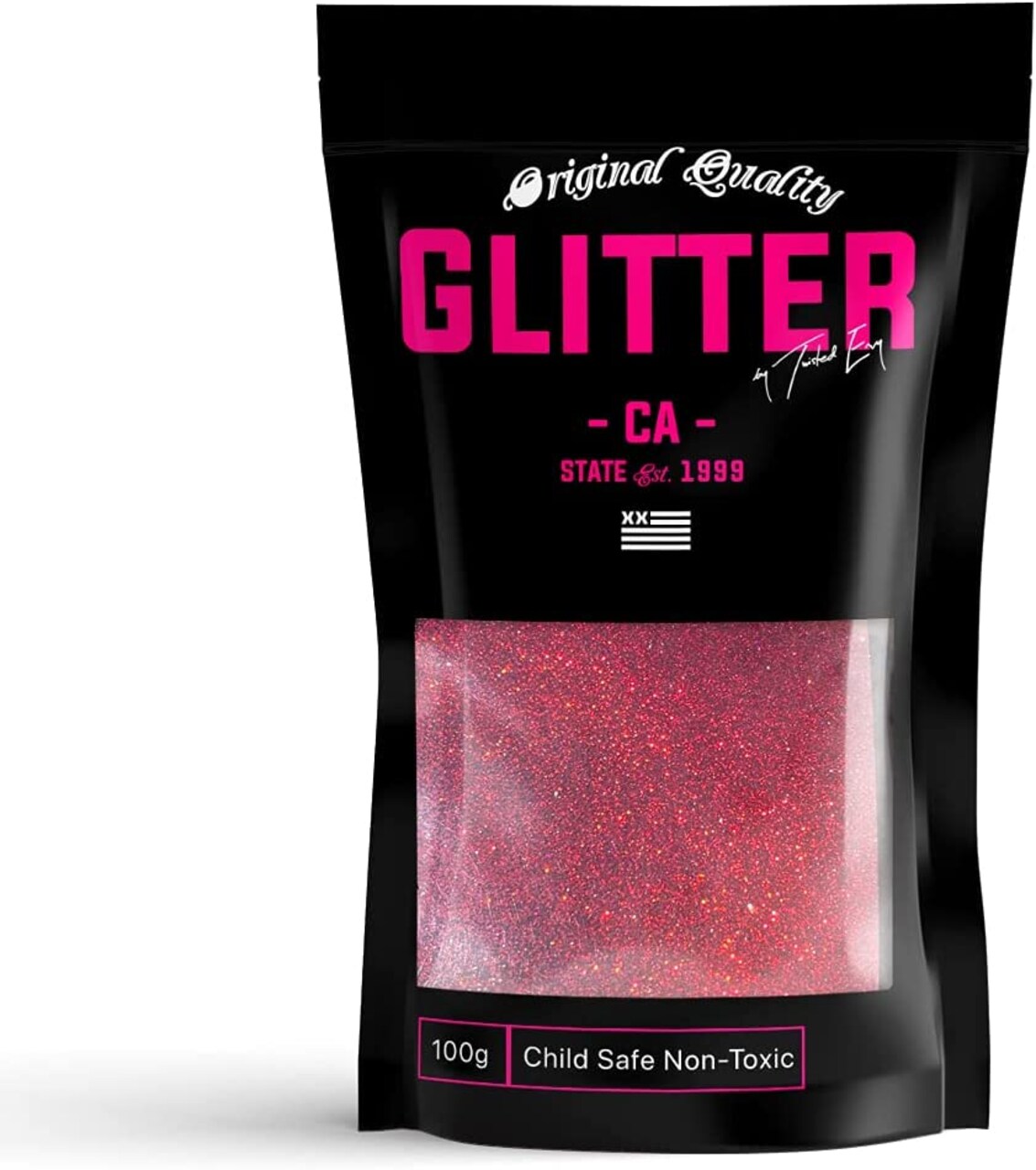 Maroon Dark Red Holographic Premium Glitter Multi Purpose Dust Powder 100g / 3.5oz for use with Arts & Crafts Wine Glass Decoration Weddings Cards Flowers Cosmetic Face Body Nails